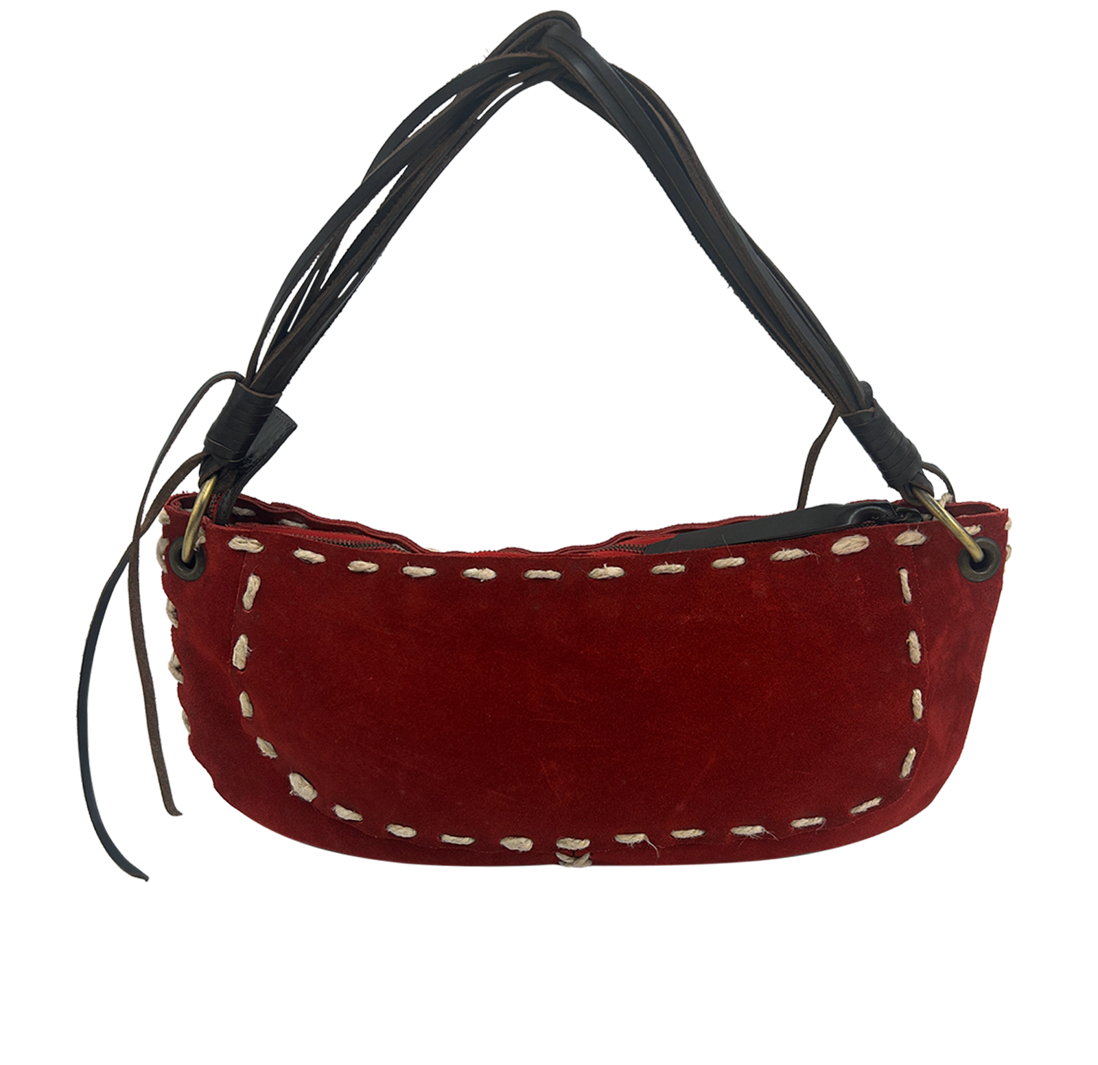 Bolso Al Hombro, 220&euro;, Bolso, Rojo, Cuero - Ante, Vista trasera